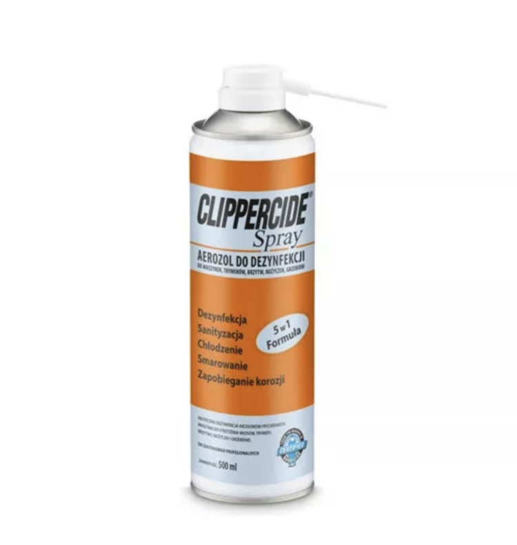 CLIPPERCIDE - Aerosol - Spray do dezynfekcji maszynek, trymerów, nożyczek i brzytw - 500 ml